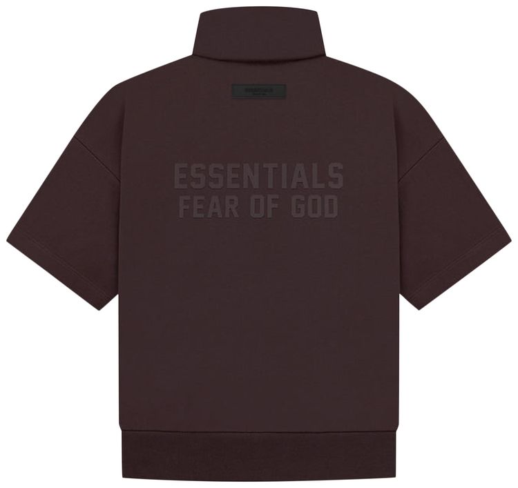 Fear of God Essentials Kids Half Zip French Terry Mockneck Plum