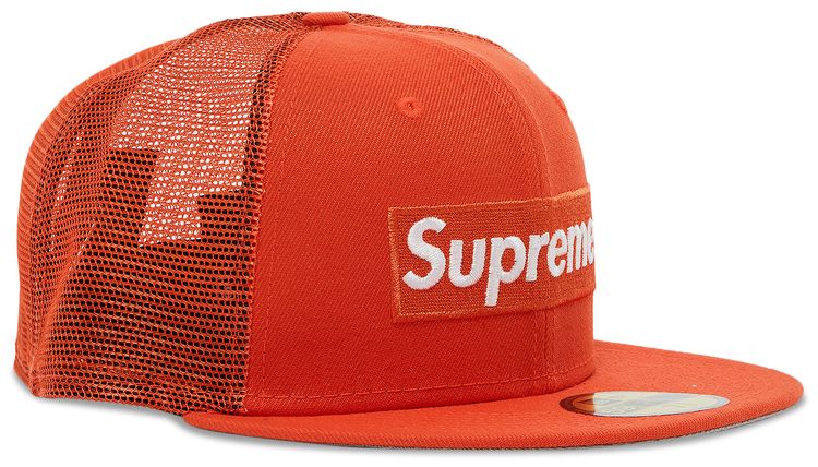 Supreme x New Era Box Logo Mesh Back Orange