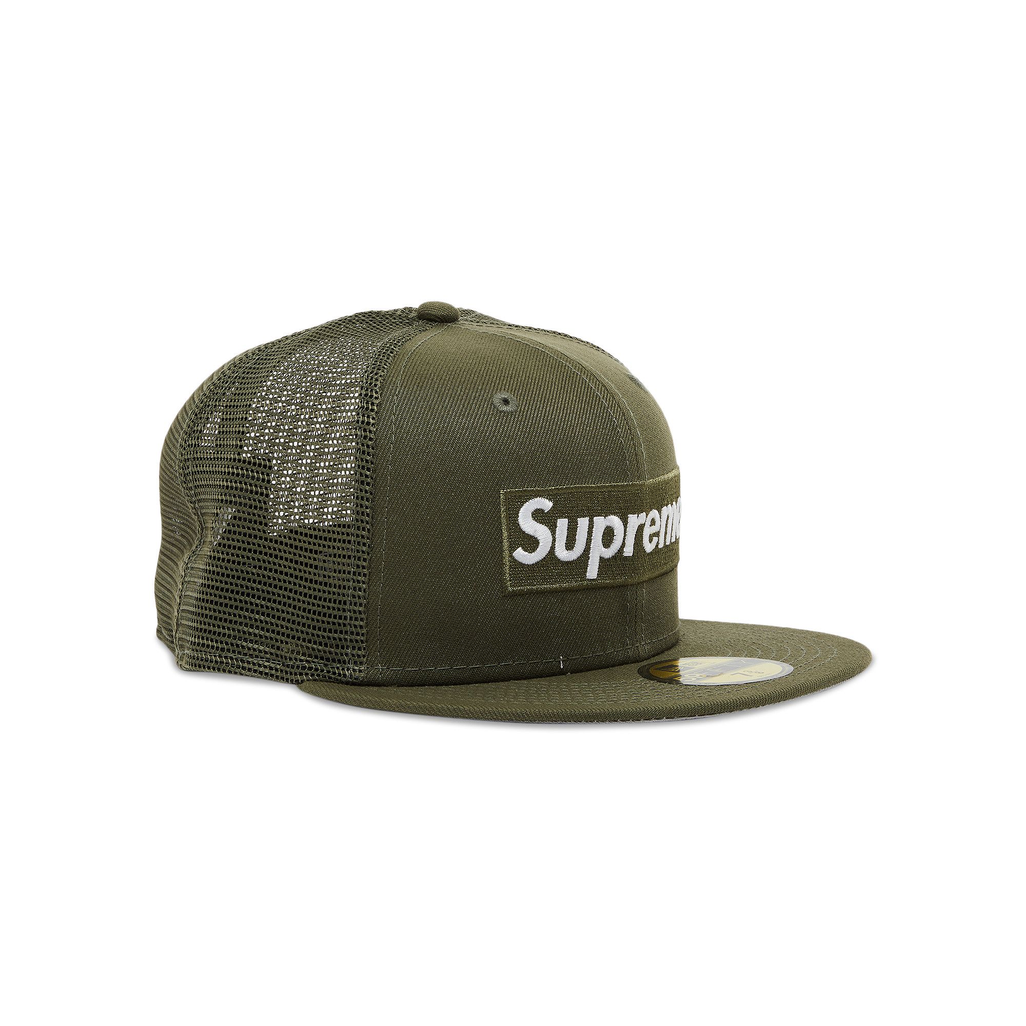 Buy Supreme x New Era Box Logo Mesh Back 'Olive' - SS23H115