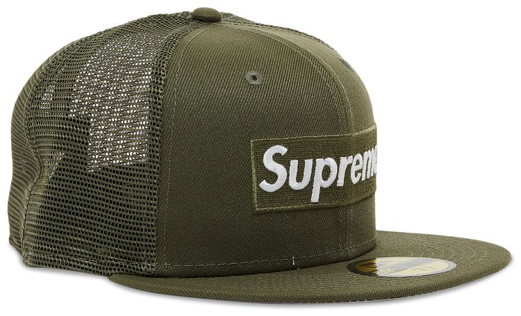 Supreme x New Era Box Logo Mesh Back Olive