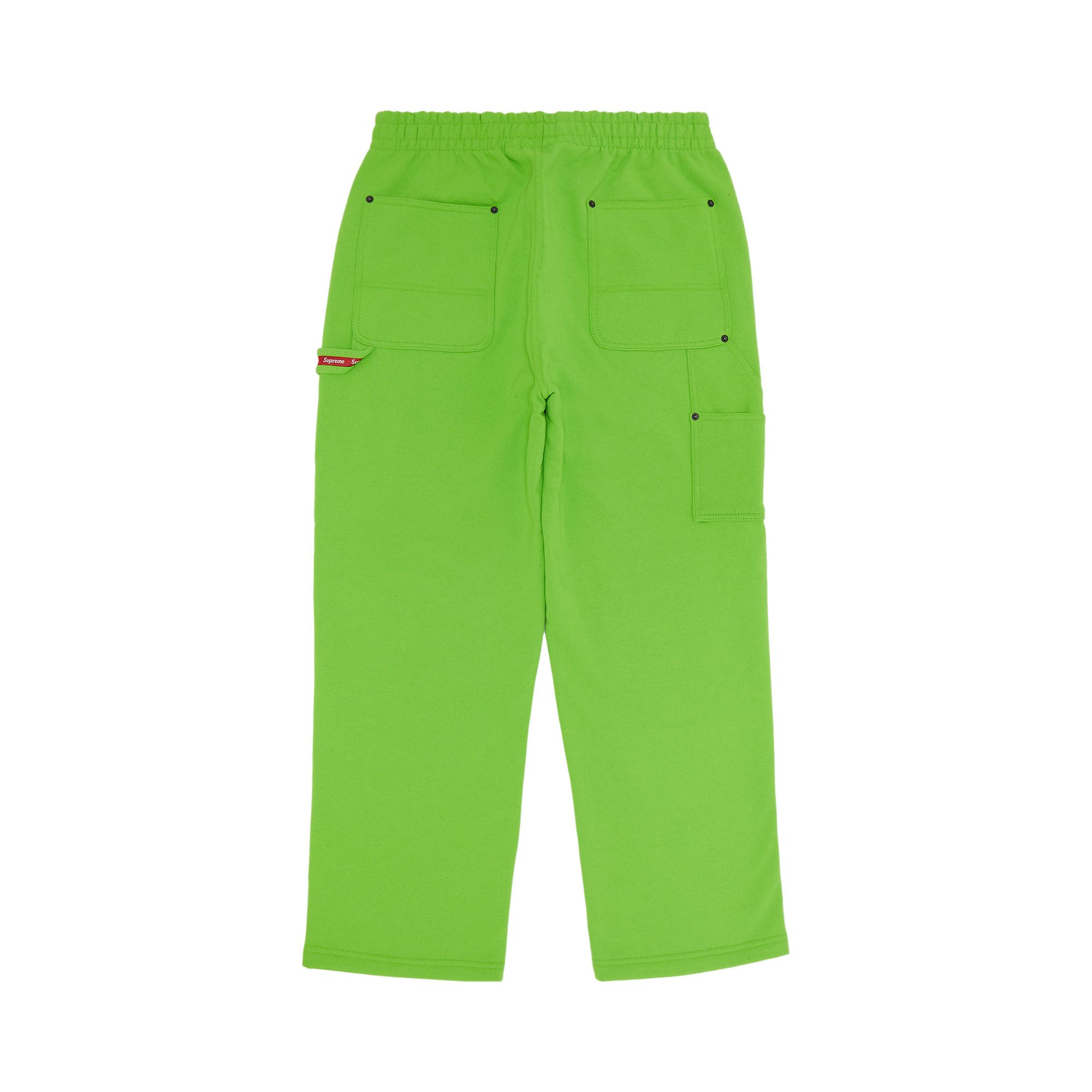 Buy Supreme Double Knee Painter Sweatpant 'Bright Green' - SS23P34