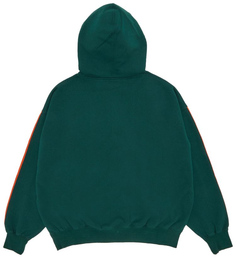 Supreme Half Zip Hooded Sweatshirt Dark Green