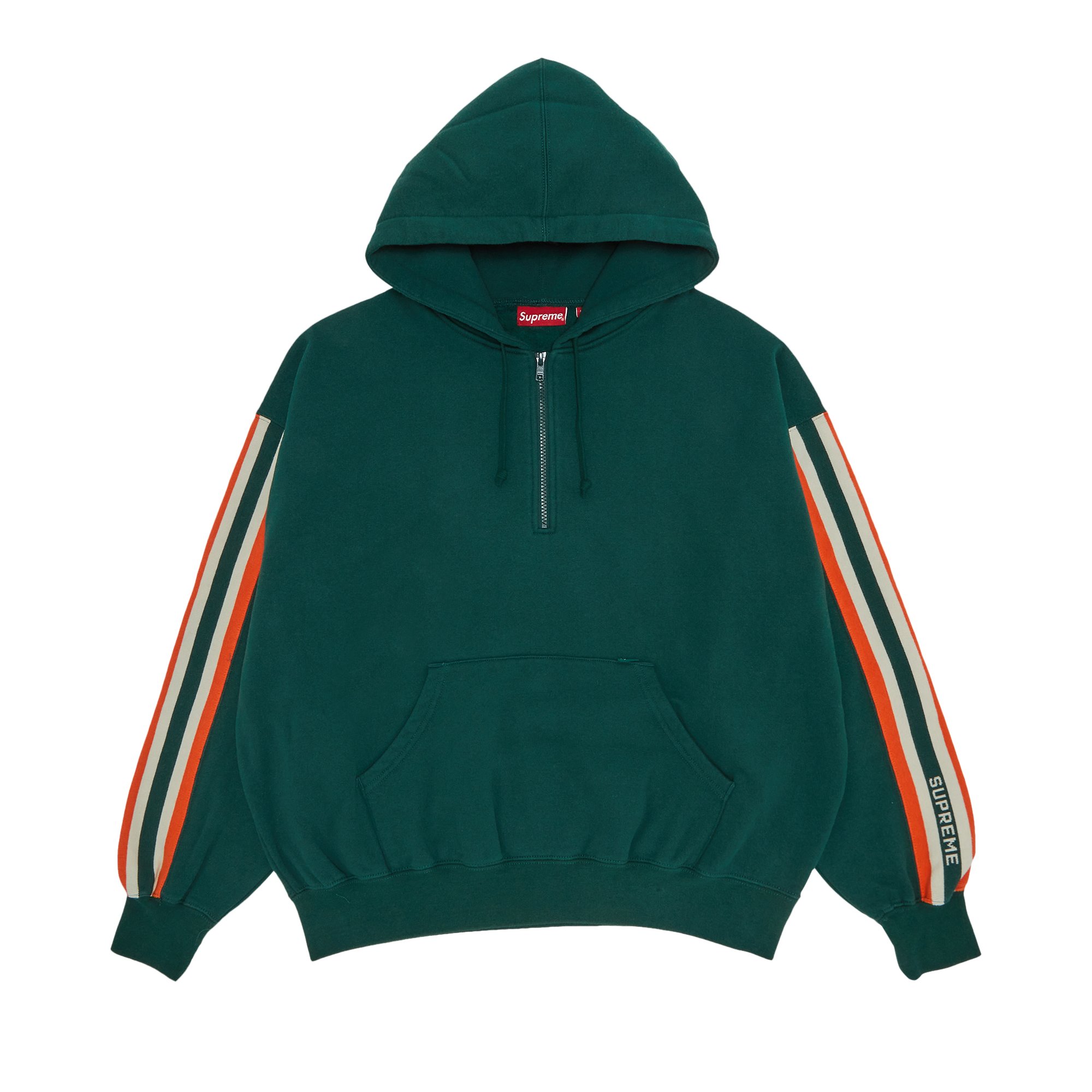 Buy Supreme Half Zip Hooded Sweatshirt 'Dark Green' - SS23SW28