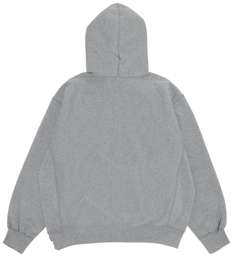 Supreme Glitter Arc Hooded Sweatshirt Grey