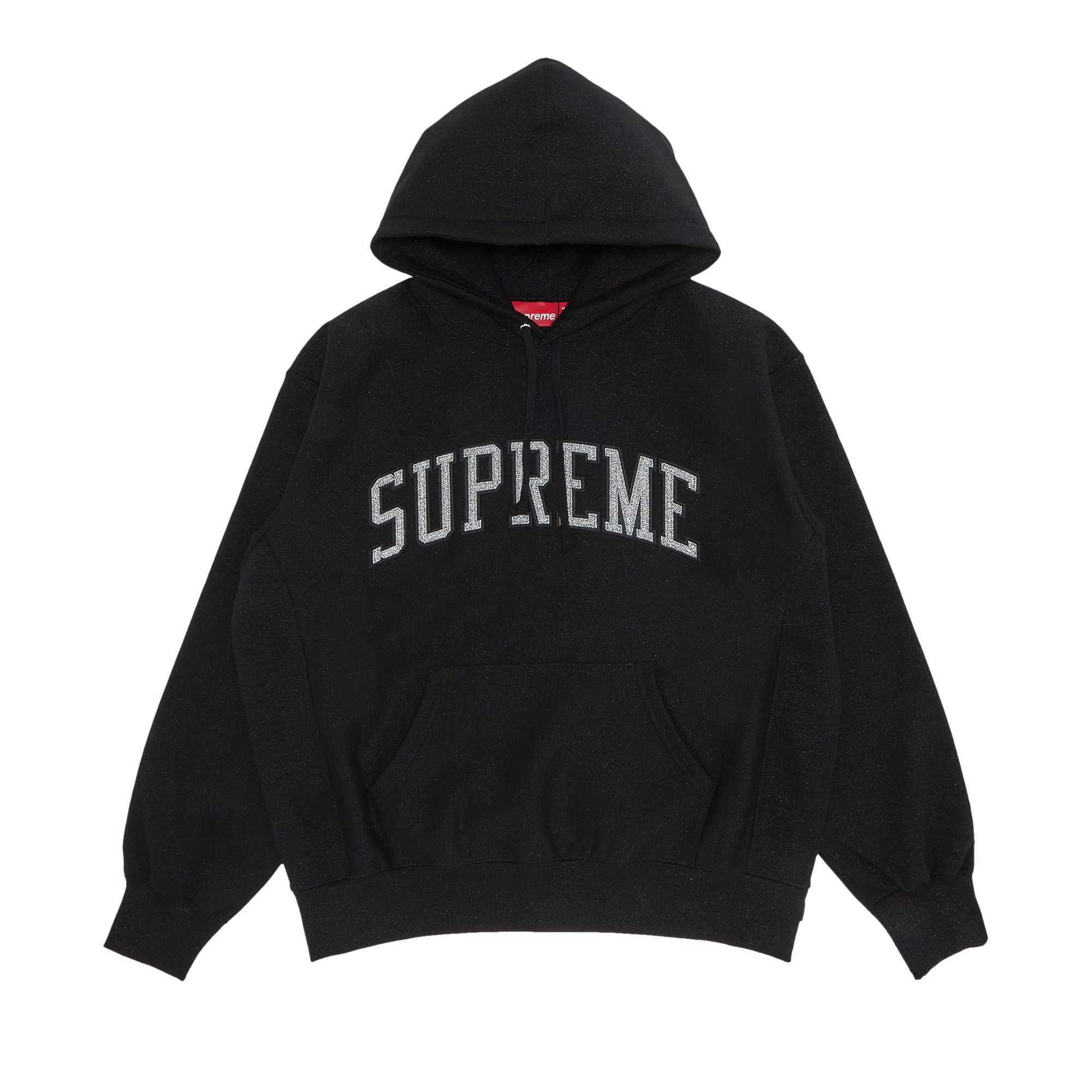 Supreme Glitter Arc Hooded Sweatshirt 'Black' | GOAT
