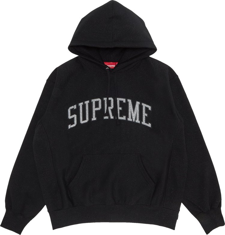 Buy Supreme Glitter Arc Hooded Sweatshirt 'Black' - SS23SW6 BLACK | GOAT