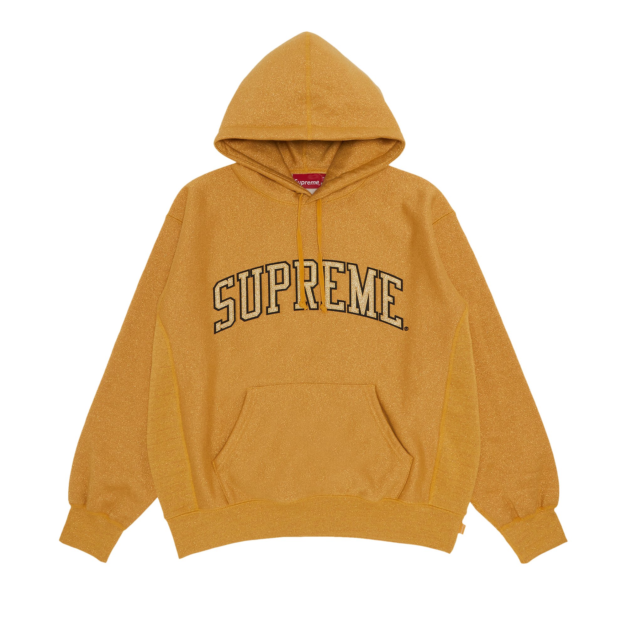 Supreme Glitter Arc Hooded Sweatshirt 'Gold'