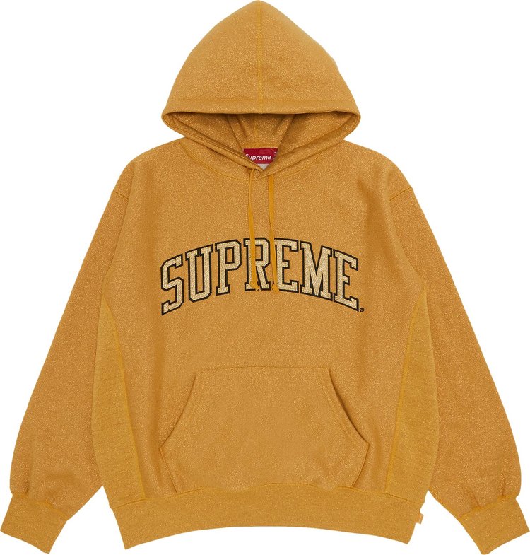 Buy Supreme Glitter Arc Hooded Sweatshirt 'Gold' - SS23SW6 GOLD | GOAT