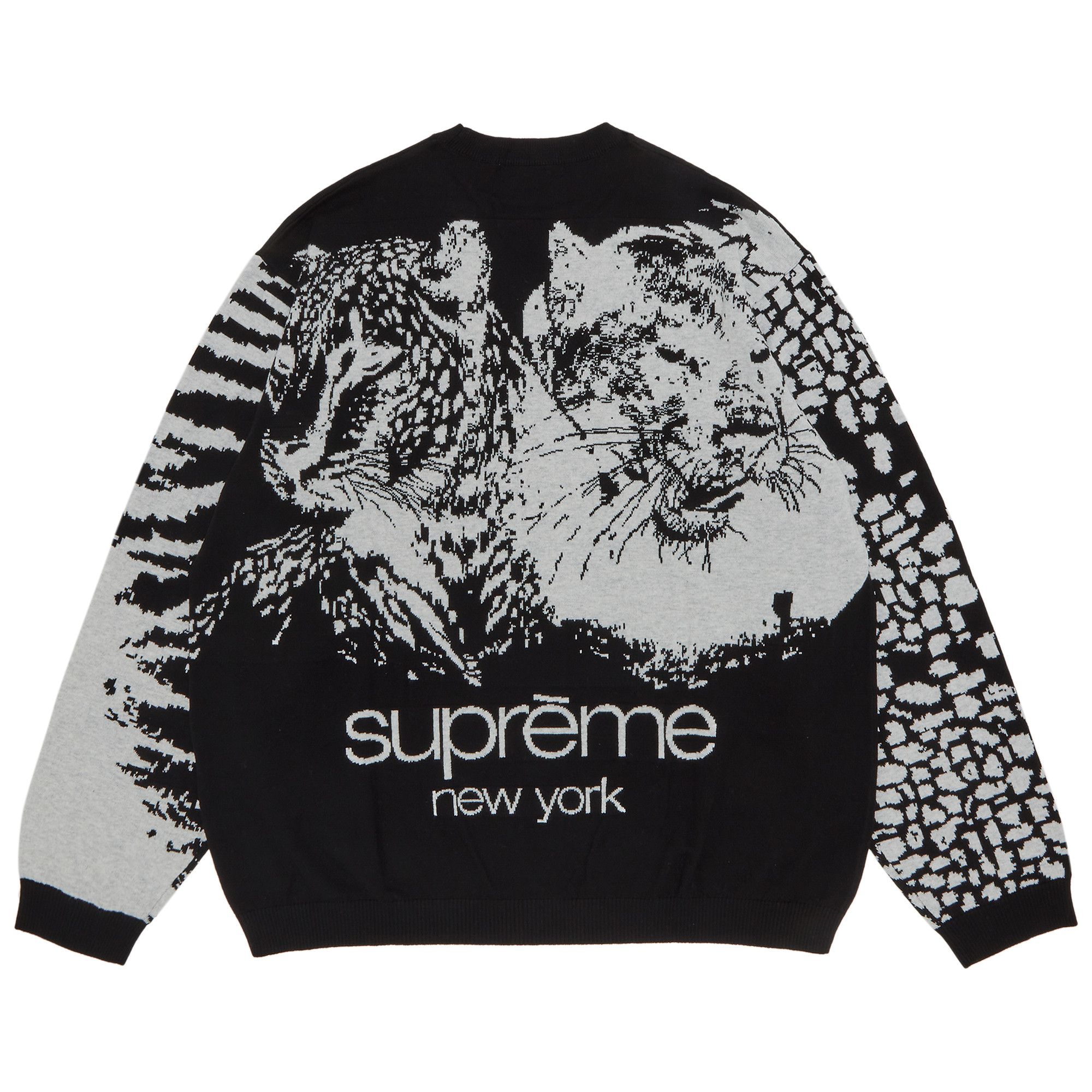 Supreme Big Cats Jacquard　 M　シュプリーム　セーター Supreme Week 7 SS23 - Big Cats Jacquard L/S Top & Webbing
