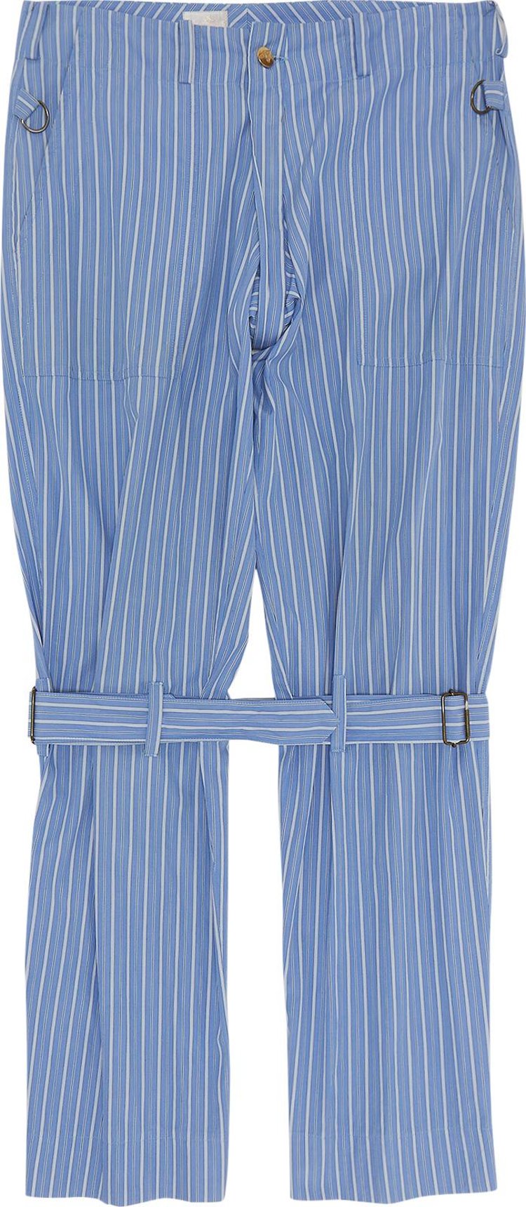 Vintage Vivienne Westwood Striped Bondage Trousers 'Blue'