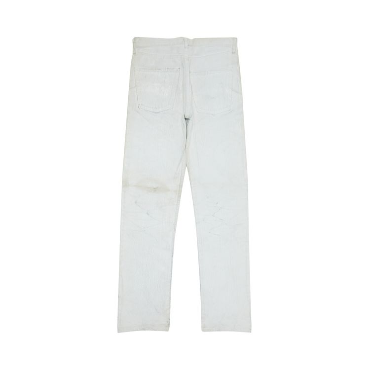 Vintage Maison Margiela Artisanal Painted Denim Jeans White
