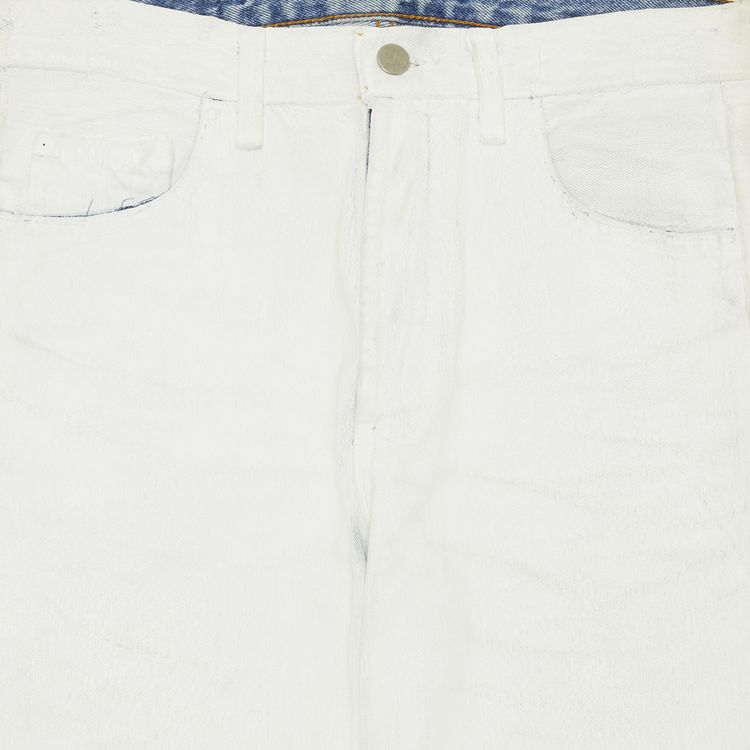 Vintage Maison Margiela Artisanal Painted Denim Jeans White