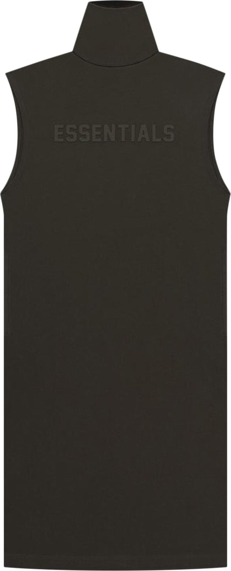 Fear of God Essentials Sleeveless T Shirt Dress Off Black