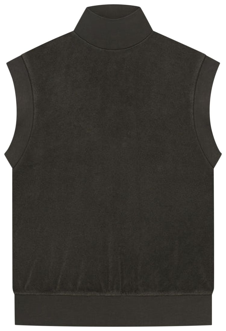 Fear of God Essentials Pullover Terry Mockneck Vest Off Black