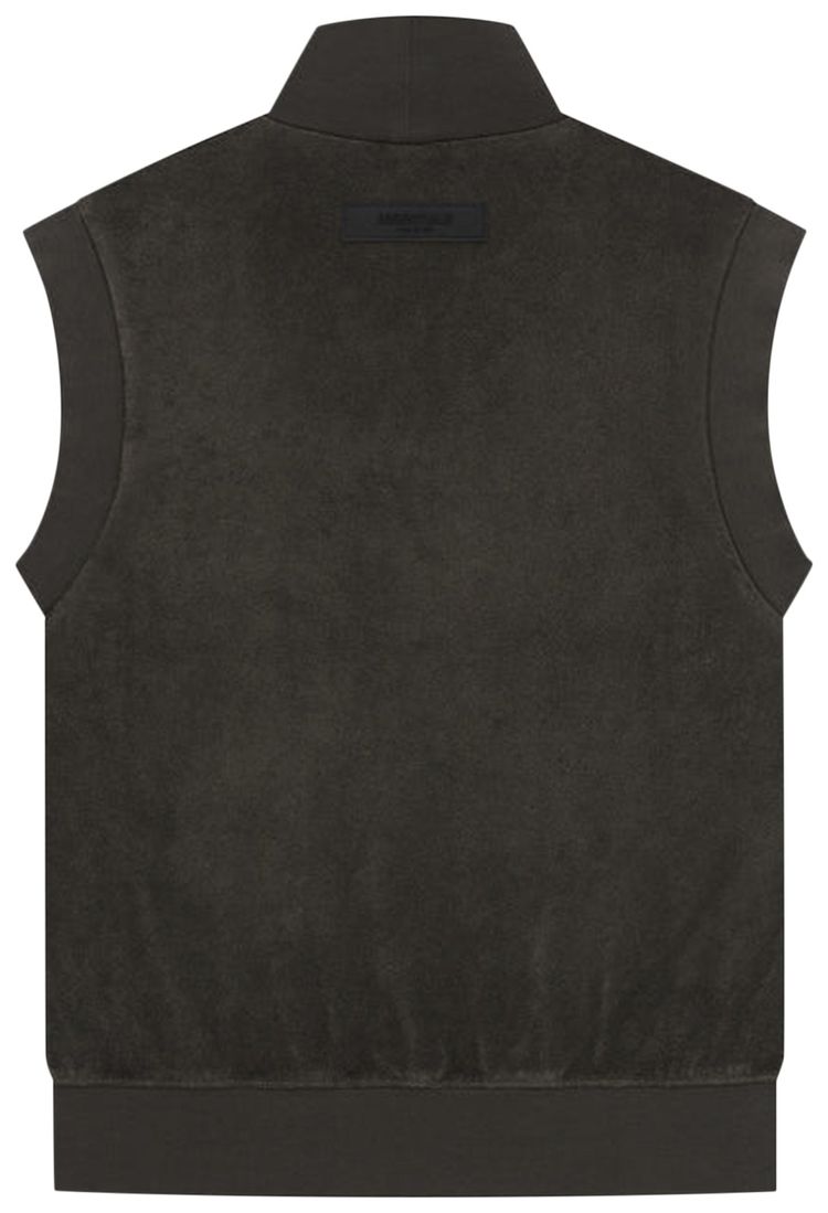Fear of God Essentials Pullover Terry Mockneck Vest Off Black