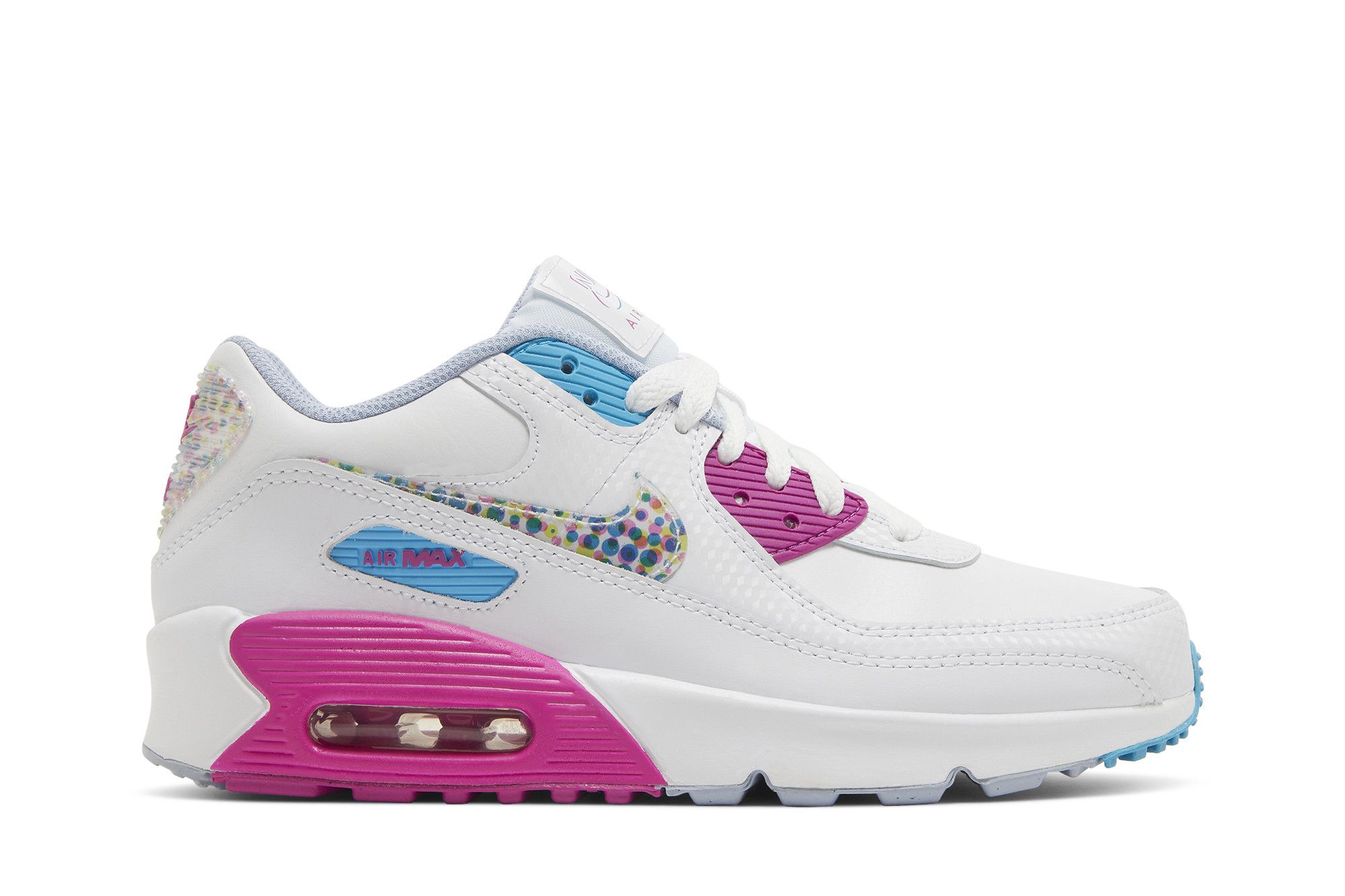Air Max 90 Leather SE GS Bright Colors