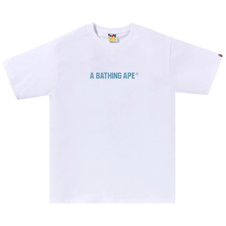 BAPE Honeycomb Camo Busy Works Tee WhiteBlue