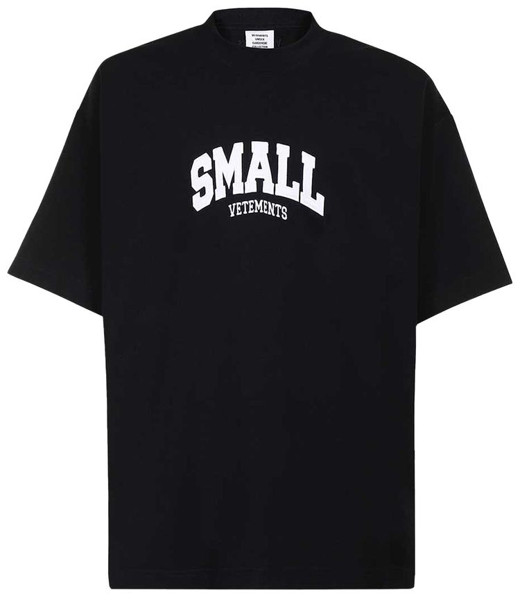Vetements Small T Shirt Black