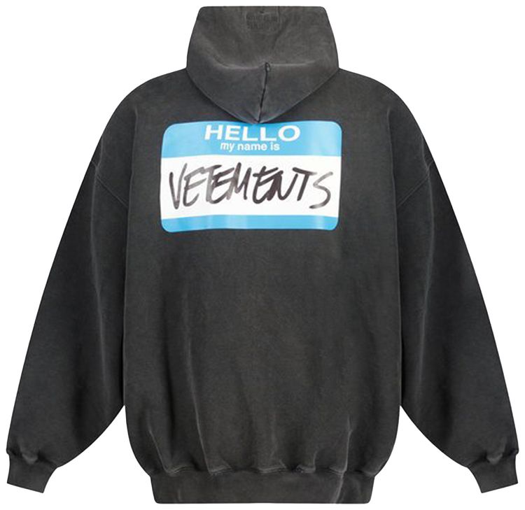 Buy Vetements My Name Is Faded Zip-Up Hoodie 