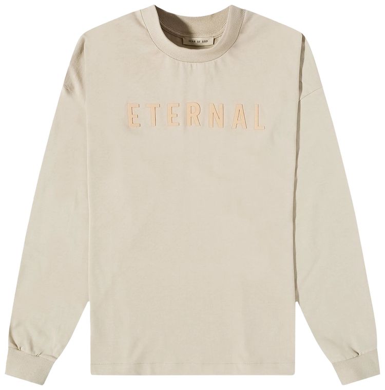 Buy Fear of God Eternal Long-Sleeve T-Shirt 'Dusty Beige' - FGE50 002AJER 252 | GOAT