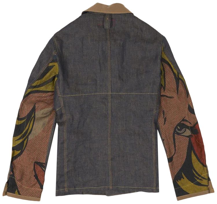 Junya Watanabe x Levis Roy Lichtenstein Denim Jacket Blue