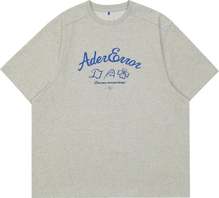 Ader Error Printed Logo T-Shirt 'Grey'