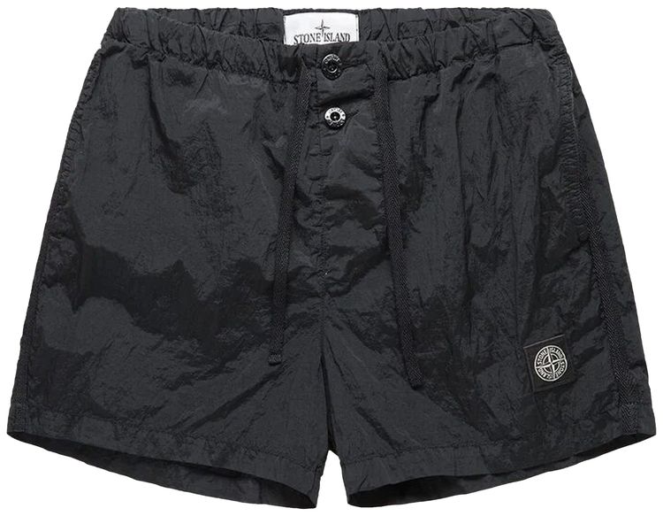 Stone Island Drawstring Metal Swimming Trunk Charcoal