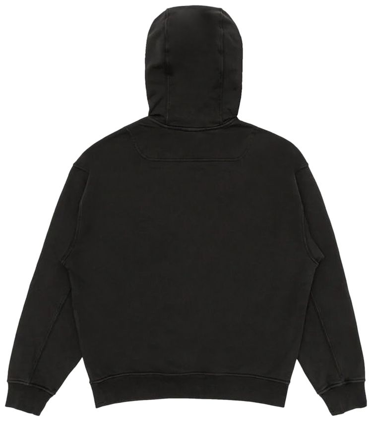 Stone Island Embroidery Logo Hoodie Black