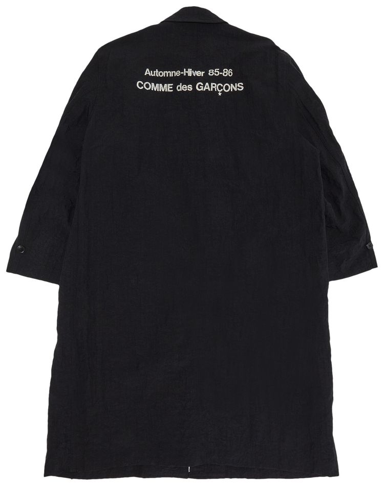 Vintage Comme des Garcons Oversized Original Staff Crinkle Car Coat Black