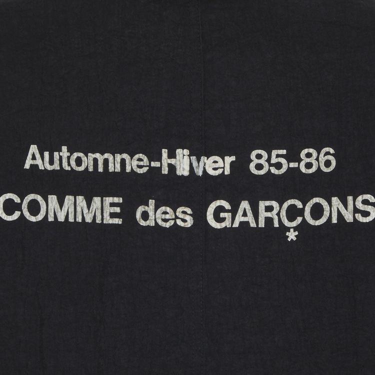 Vintage Comme des Garcons Oversized Original Staff Crinkle Car Coat Black