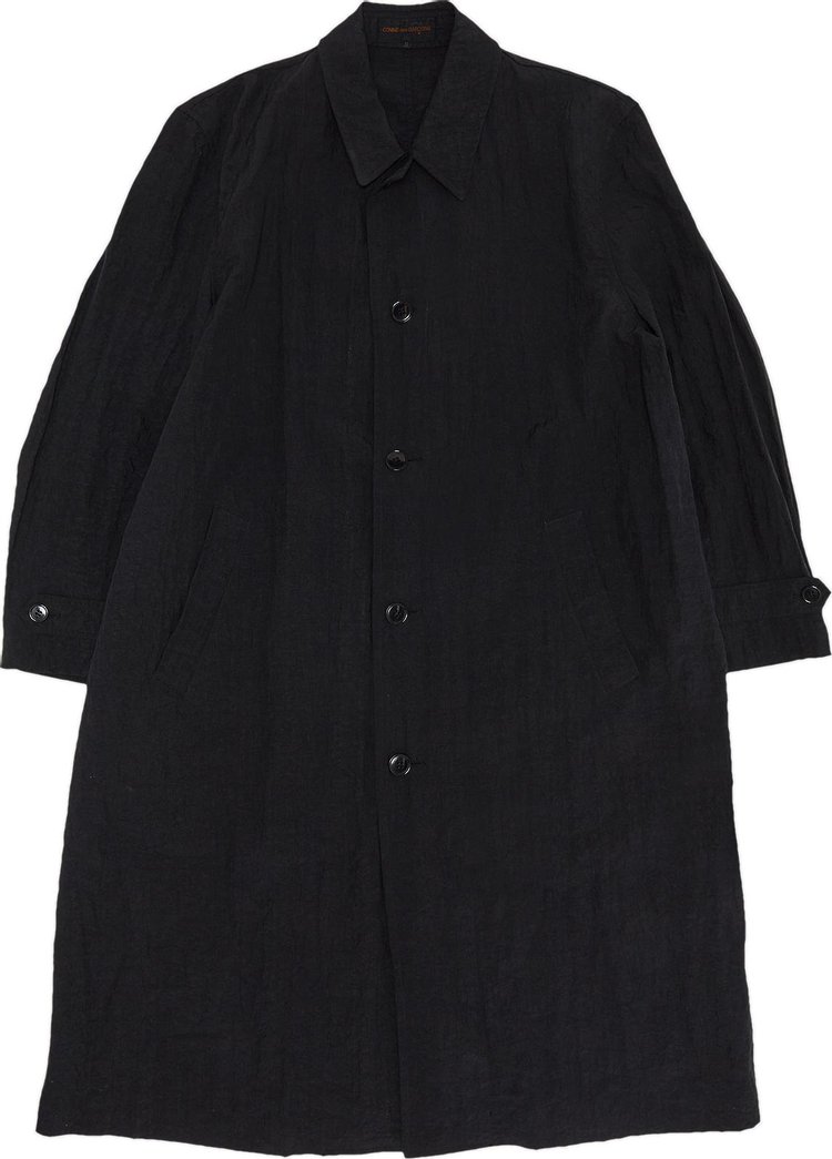 Vintage Comme des Garçons Oversized Original Staff Crinkle Car Coat 'Black'