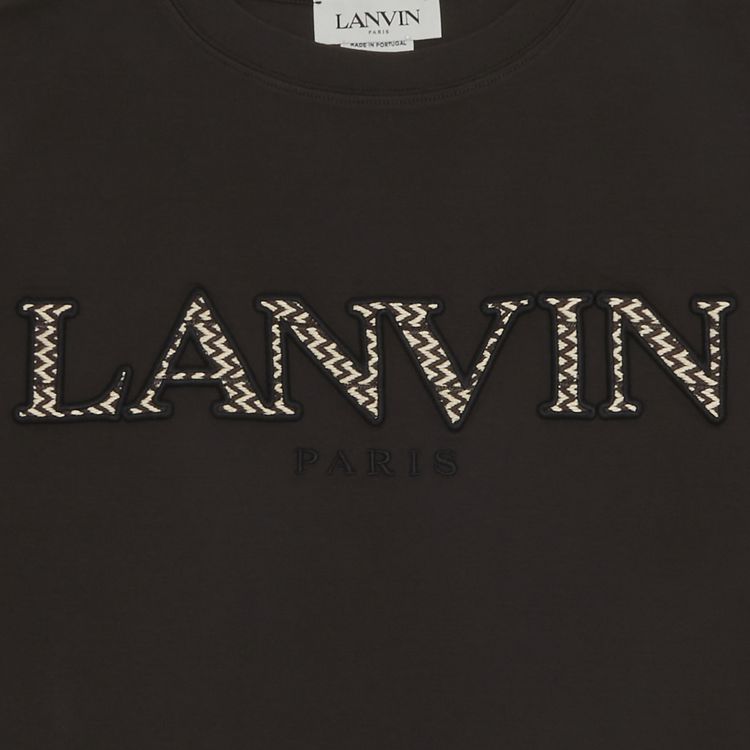 Lanvin Curb Emb T Shirt Ebony