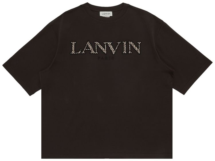 Lanvin Curb Emb T Shirt Ebony