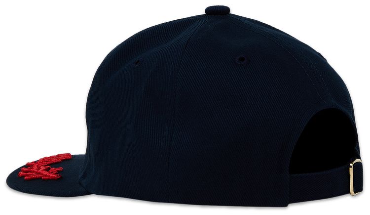 Casablanca Fond Marin Coral Laurel Embroidered Cap Navy