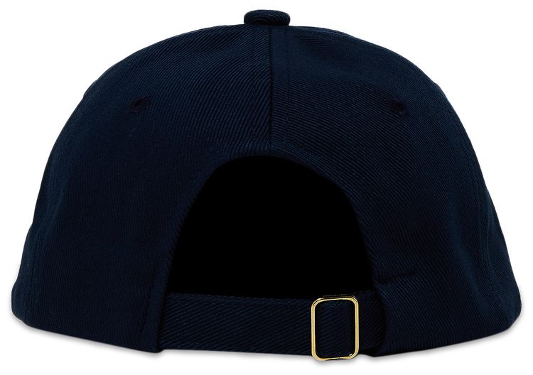 Casablanca Stacked Logo Embroidered Cap Navy
