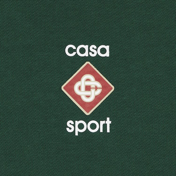 Casablanca Casa Sport Logo 3D Printed Hoodie Green