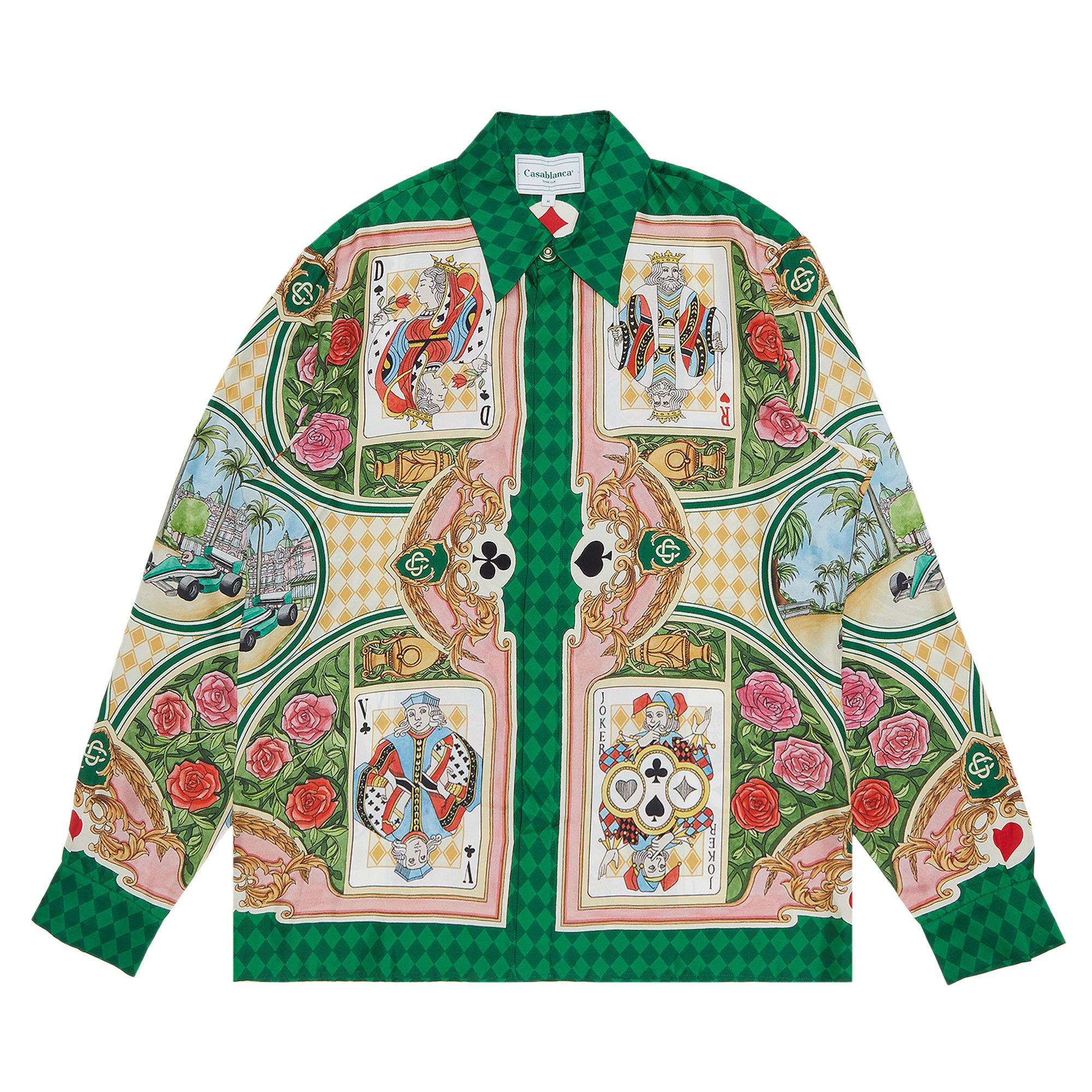 Casablanca PRINTED SILK TWILL SHIRT