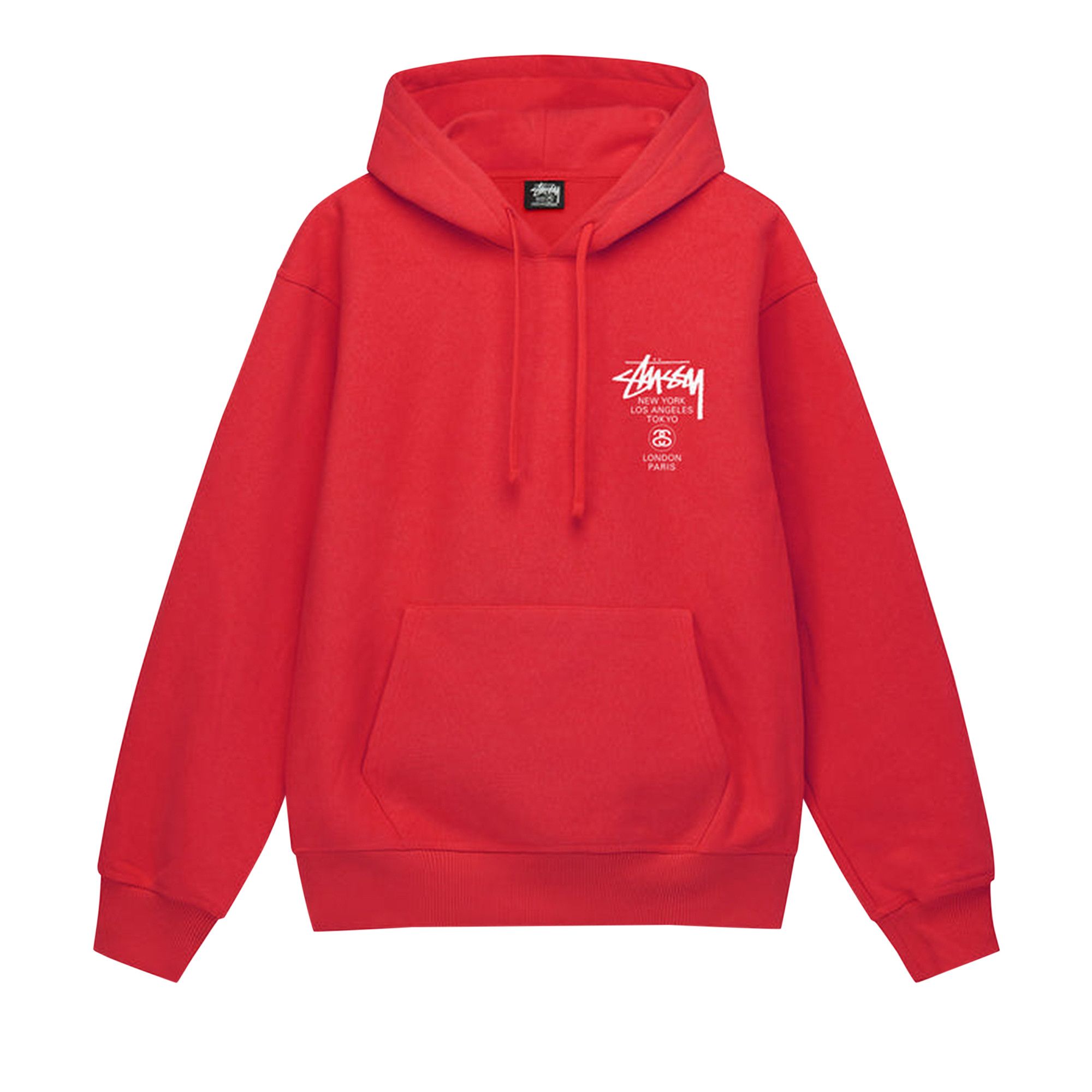Buy Stussy World Tour Hoodie Red 3923713 RED GOAT