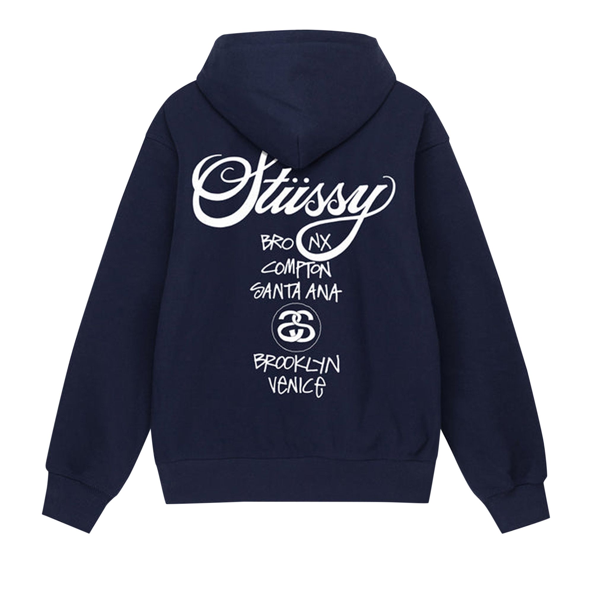 Stussy Hoodie Black Sean Font Logo Size S Good Condition | eBay