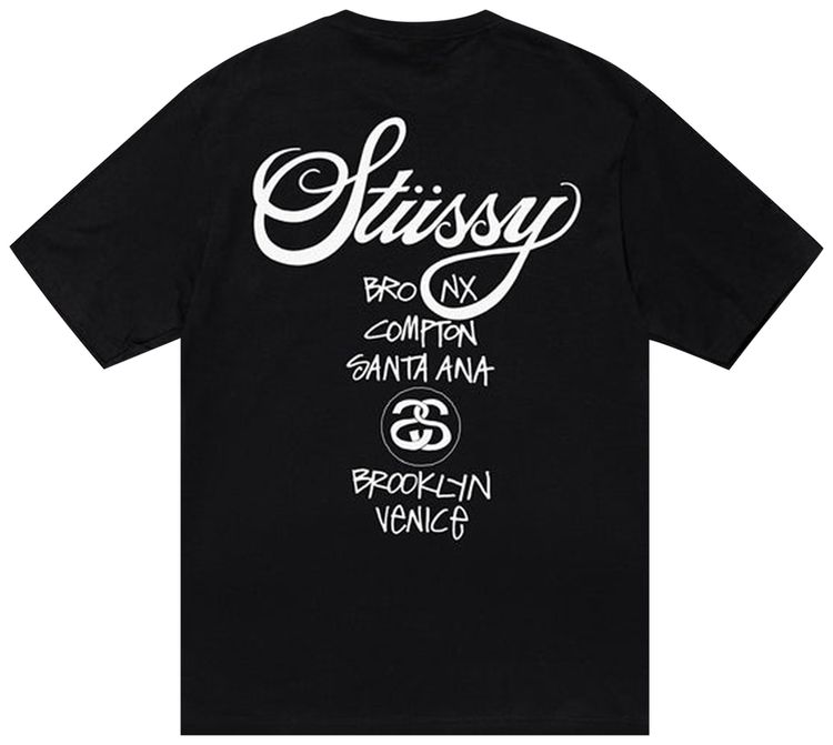Stussy World Tour Tee Black