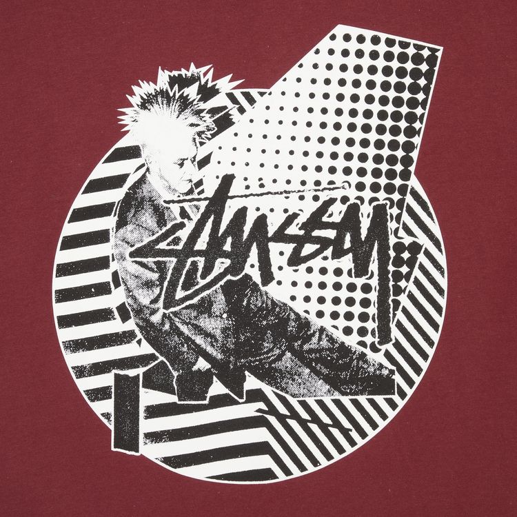 Stussy Punk Mix Tee Dark Red