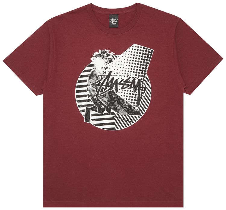 Stussy Punk Mix Tee Dark Red