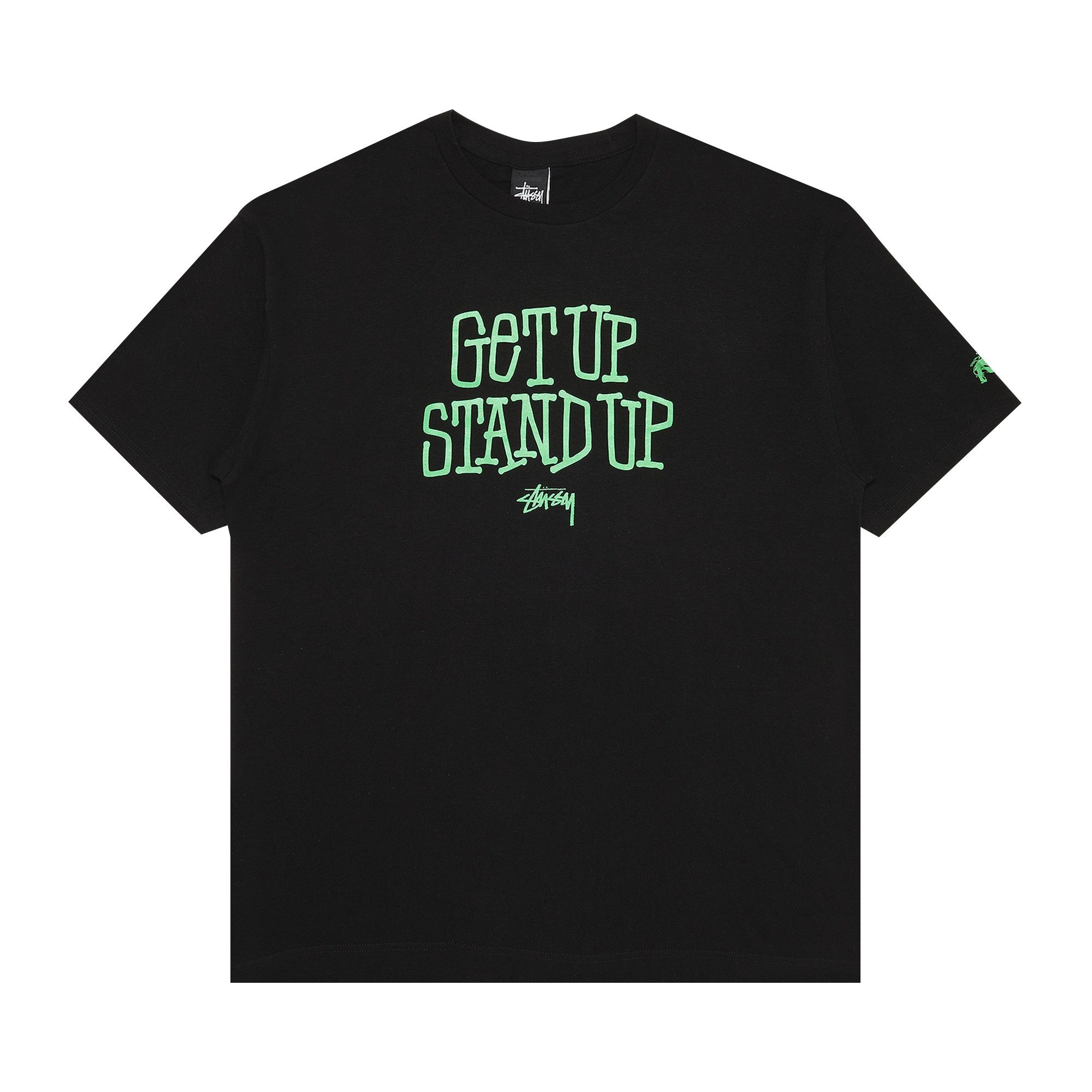 Buy Stussy Get Up Stand Up Tee 'Black' - 1902819 BLAC | GOAT