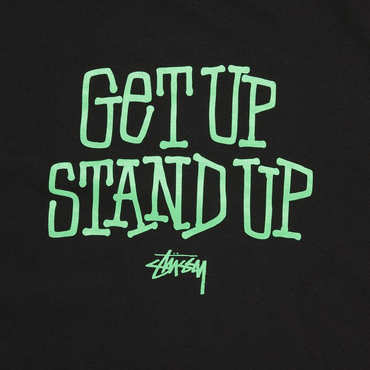 Stussy Get Up Stand Up Tee Black