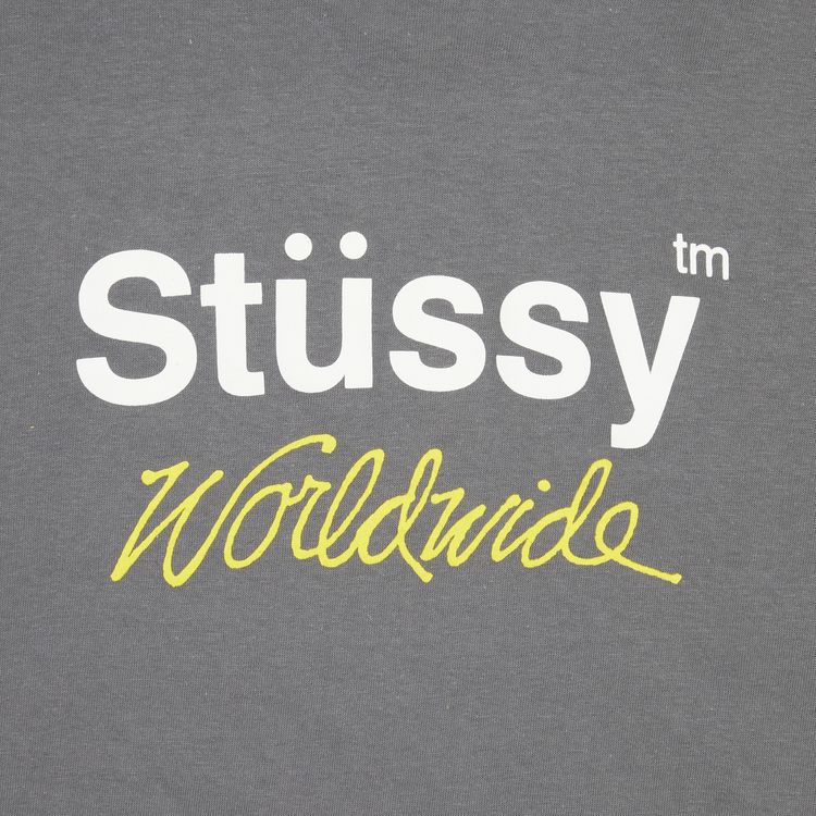 Stussy Worldwide Tee Charcoal