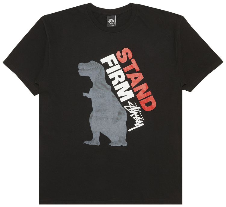 Stussy Stand Firm Dino Tee Black