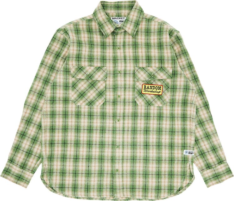 Market Patch Flannel Shirts 'Green'