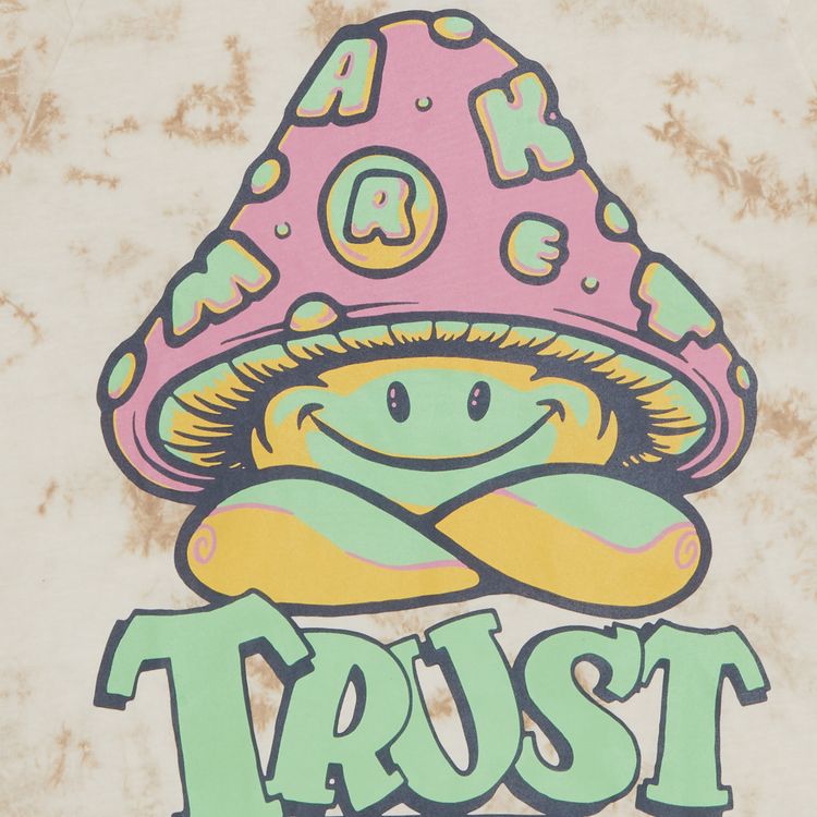 Market Smiley Guide T Shirt Rust Tie Dye