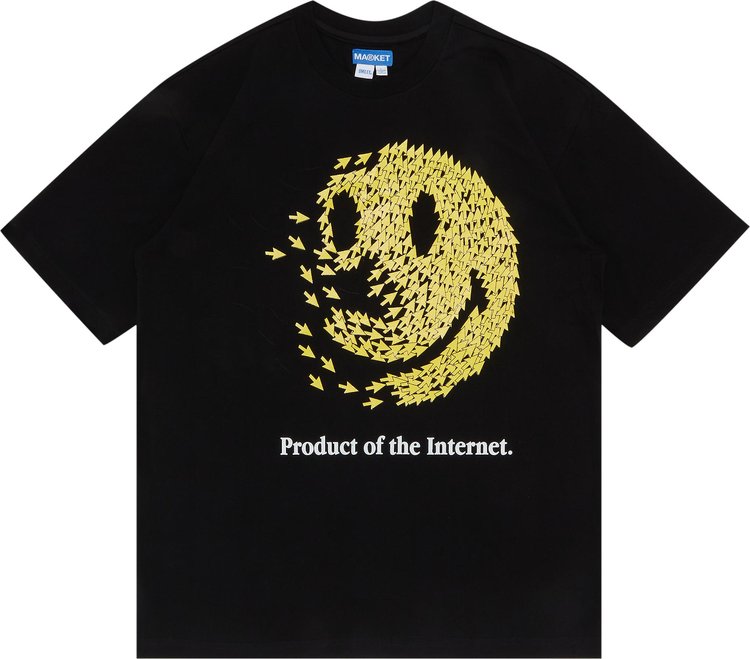 Market Smiley Product Of The Internet T-Shirt 'Black'