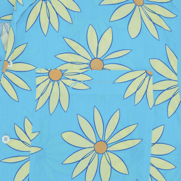 Jacquemus La Chemise Jean Shirt Print GreenBlue Flowers